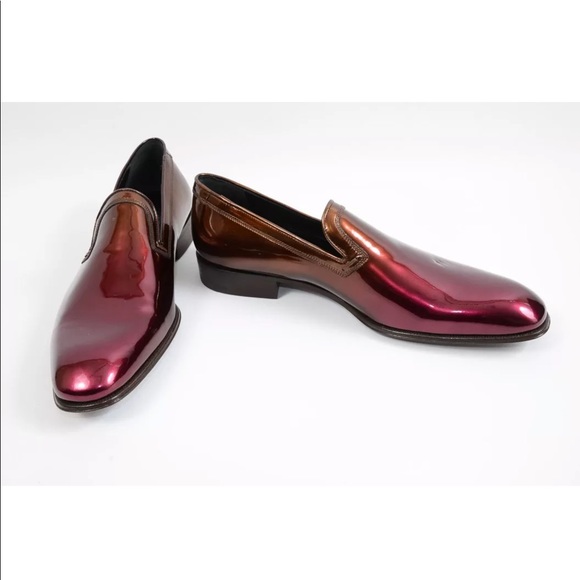 Salvatore Ferragamo 8.5 wine two tone shoe $325 - Picture 2 of 8